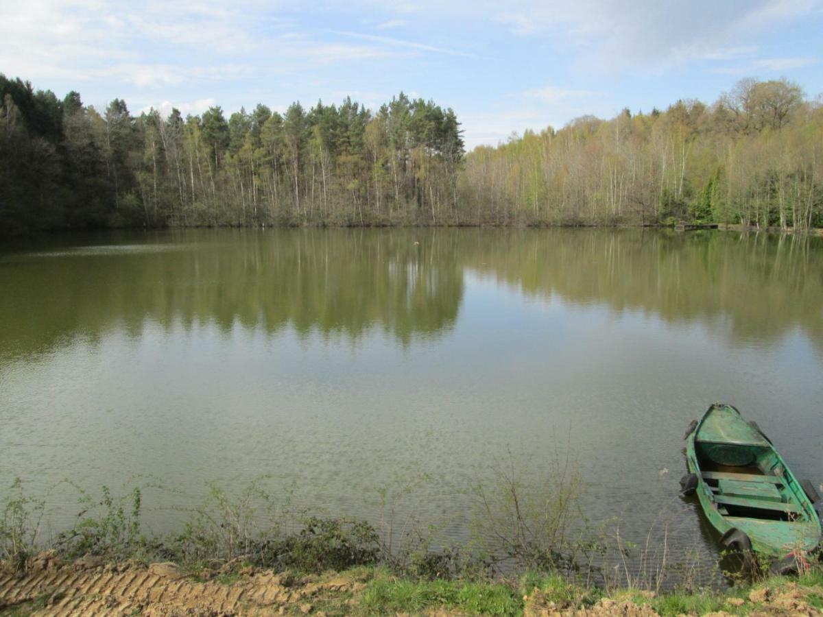 Florennes Gite Neuf 150 M2 Devant Un Grand Lac Prive De 2 Hectares Poissonneux Au Milieu Des Bois Luaran gambar